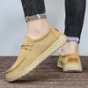 Summer Men Canvas Shoes New Boat Shoes Outdoor Slip On Loafer Fashion Casual Flats Lightweight Non Slip Deck Shoes Big Size