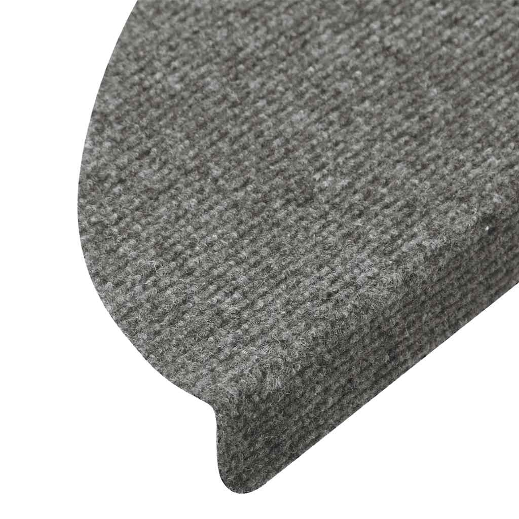 Self Adhesive Stair Treads 10 pcs Gray 56 x 17 x 3 cm