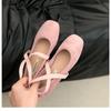Fashion Elegant Women Fashion Shoes Pink Ballet Flat Shoes for Women 2025 New Summer Soft Bottom Mary Janes Slip On Zapatos De Mujer