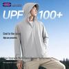 GENIOLAMODE Herren UPF100+ Eis Seide Sonnenschutz Kapuzenpullover