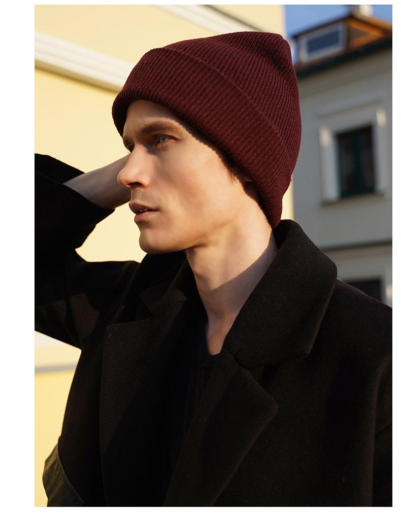 Unisex Korean Style Warm Knit Winter Hat - Fashionable Autumn/Winter Headwear