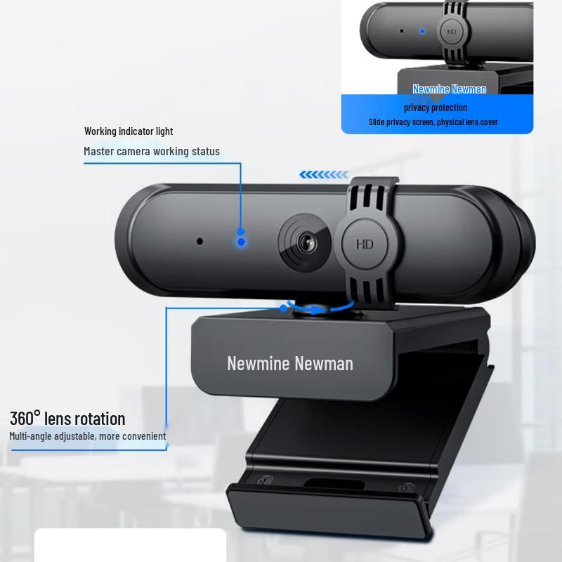 Newman NM-S601 1080P HD USB Webcam with Microphone (CN version)