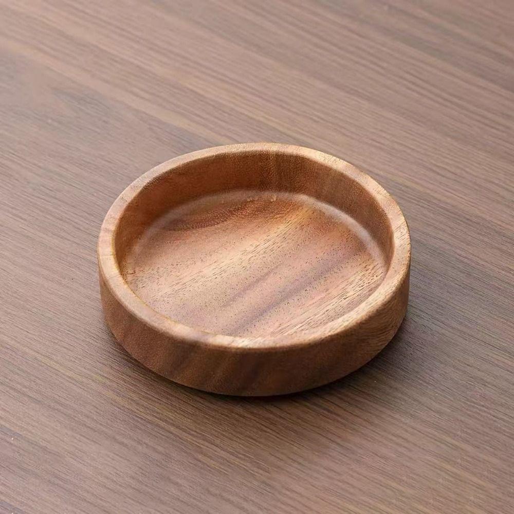 Wooden Snack Tray Japanese Style Fruit Tray Smooth Edge Tea Serving Plate Fruit Serving
