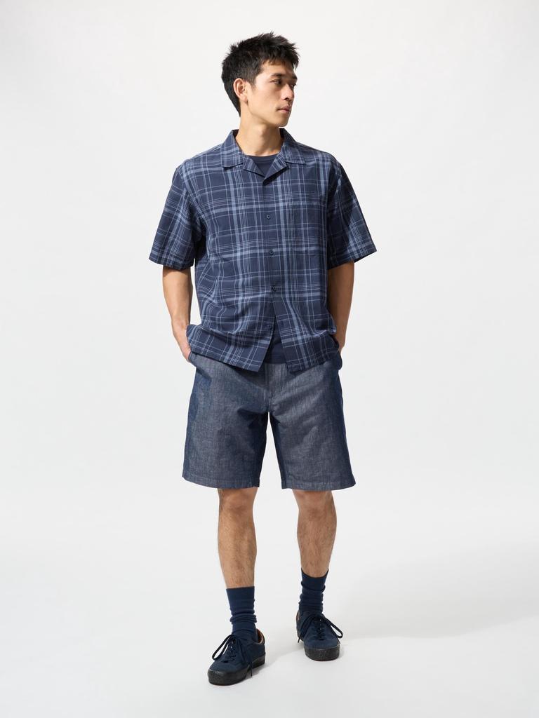 Uniqlo Japan Linen Blend Shorts