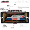 Mini Dulles Bag with Natural Wood Handles, Fits B5 Documents, 750g, Perfect for Commuting, Made In Japan, Toyooka, with Two Takehachi Cable Bands
