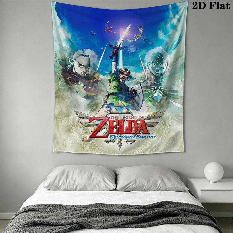 Legend of Zelda Wall Hanging Printed Fabric Blanket Decorative Tapestries for Bedroom Living Room Home Decor