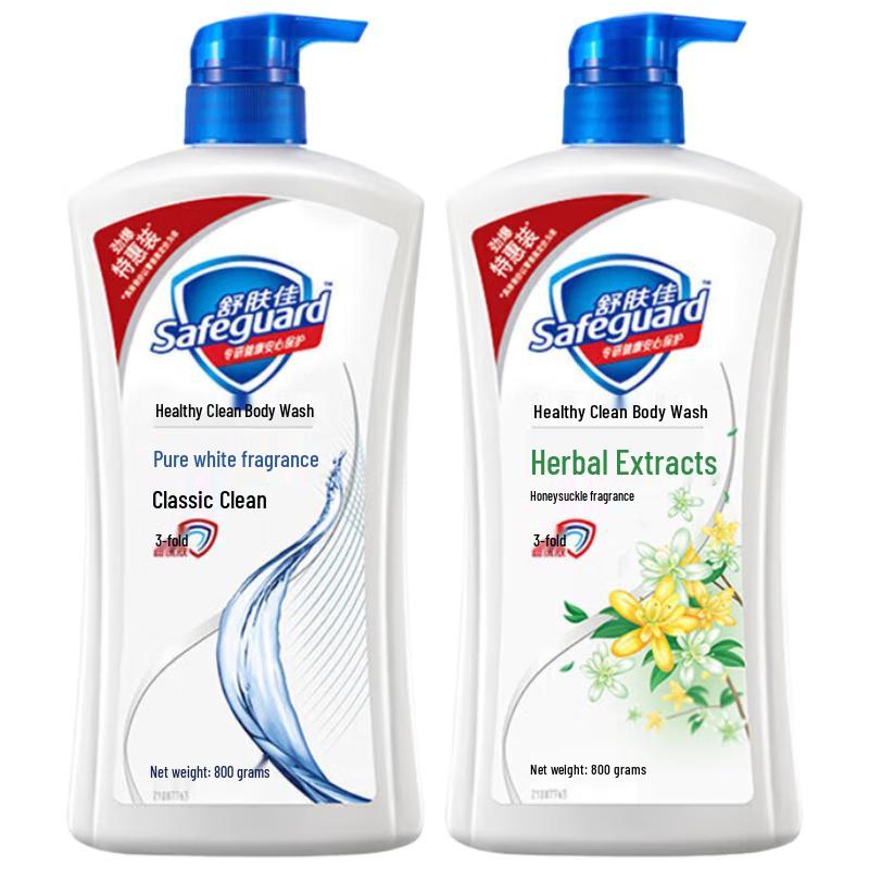 Safeguard Shower Gel 800g x6 Bottles (Bulk Pack)