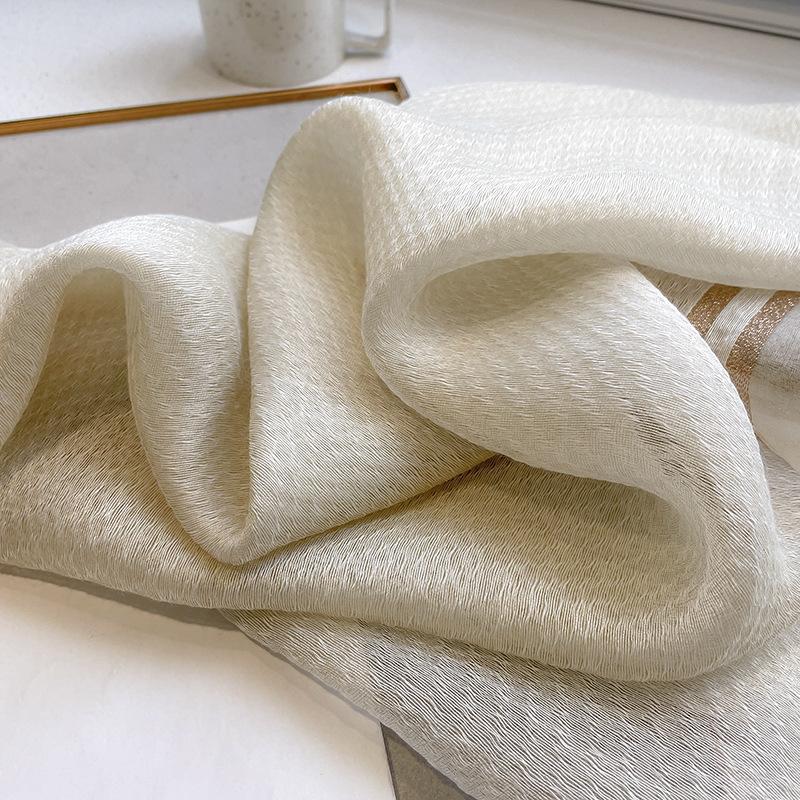 2025 Solid silk wool scarf women hijab pashmina shawls and wraps Luxury Brand Foulard Bandana Bufanda Blanket Scarves