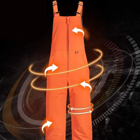 Zateplené lyžařské kalhoty Unisex Vodotěsné lyžařské kalhoty s laclem se zapínáním na zip Větruodolné zimní snowboardové kalhoty pro muže ženy