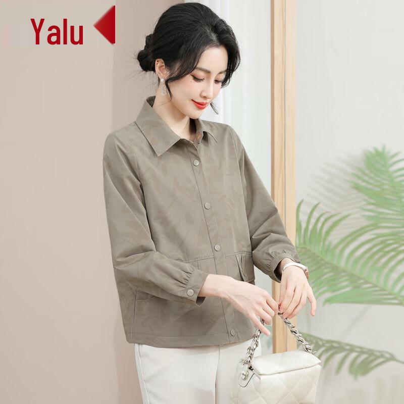 

Женская повседневная куртка Yaloo для среднего возраста с цветочным принтом 3XL