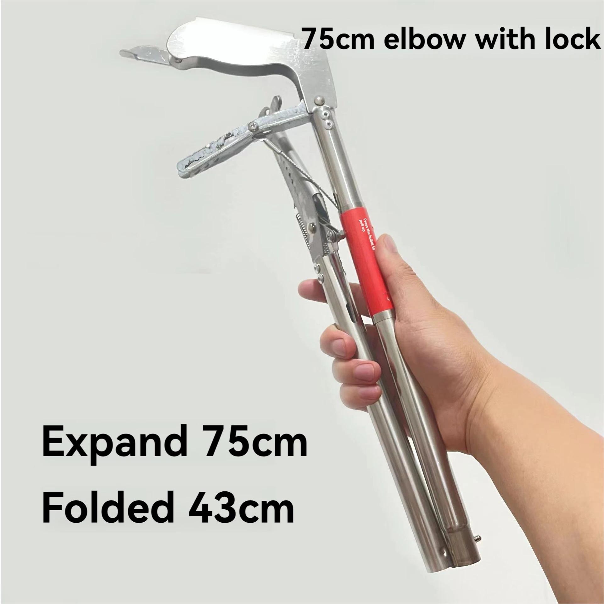 

Щипцы для ловли змей из нержавеющей стали, два типа головок, складной инструмент для ловли рептилий, крючок для ловли змей, инструмент для ловли змей на открытом воздухе