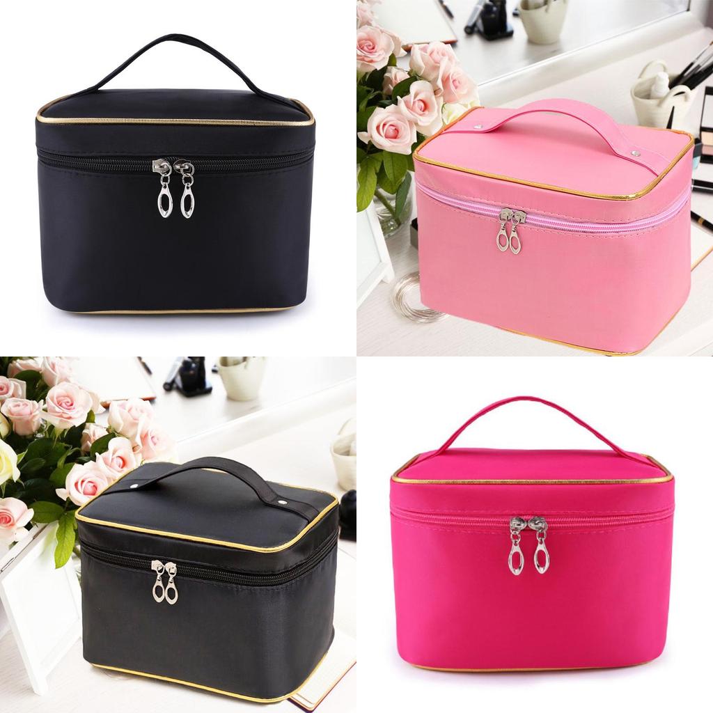 Women's Spacious Folding Makeup Bag Handy Waterproof Travel Storage Pouch