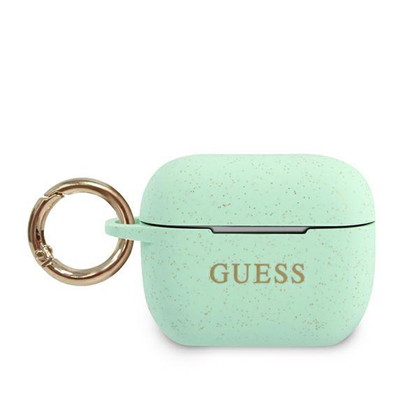 Guess Guacapsilglgn Airpods Pro Coverzielony/Green Silicone Glitter
