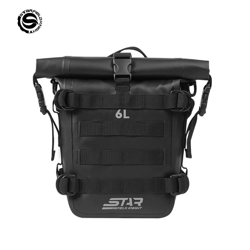 Motorcycle Multifunctional Quick‑Release Waterproof Side Bags 6L Waterproof Side Frame Pack Motorbike Riding Tools Storage Bag