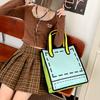 Canvas Comic Shoulder Bag Cartoon Graffiti Messenger Bag Simple 2D Anime Tote Bag  School