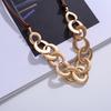 Chain-shaped women's alloy ins jewelry retro minimalist high-end clavicle chain short necklace
