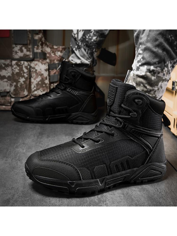 Atmungsaktive taktische Stiefel, Kampfstiefel für Outdoor-Wandertraining der Spezialkräfte, hohe taktische Stiefel