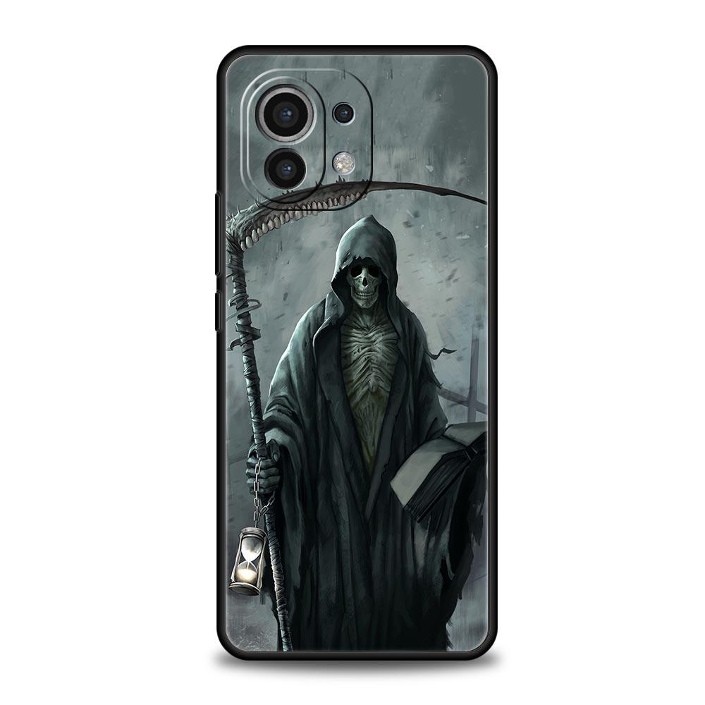 Grim Reaper Skull Skeleton Phone Case For Xiaomi Mi 15 14 Pro 13 12 11 Lite 10T 11T 12T 13T 14T Poco X6 X5 X4 X3 NFC F3 F4 Cover