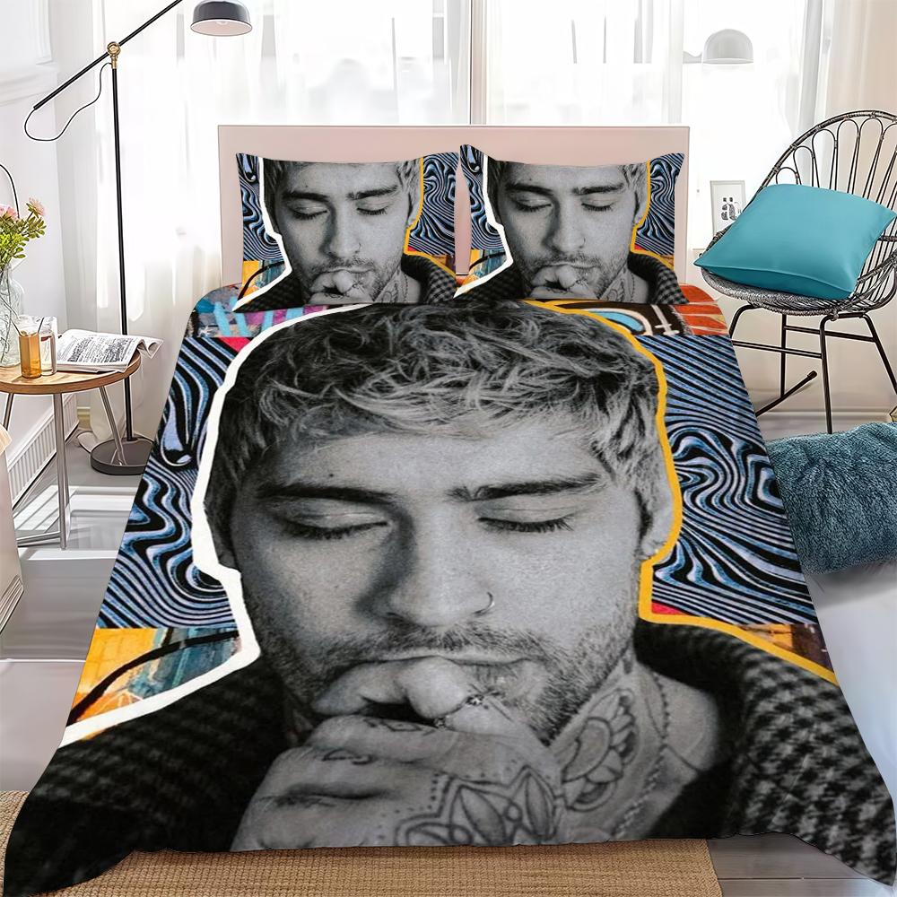 Hot Singer Zayn Duvet Cover Set Home Style Bedding Soft Laundry Cotton Bed 3 Piece Set Student Dormitory Gift