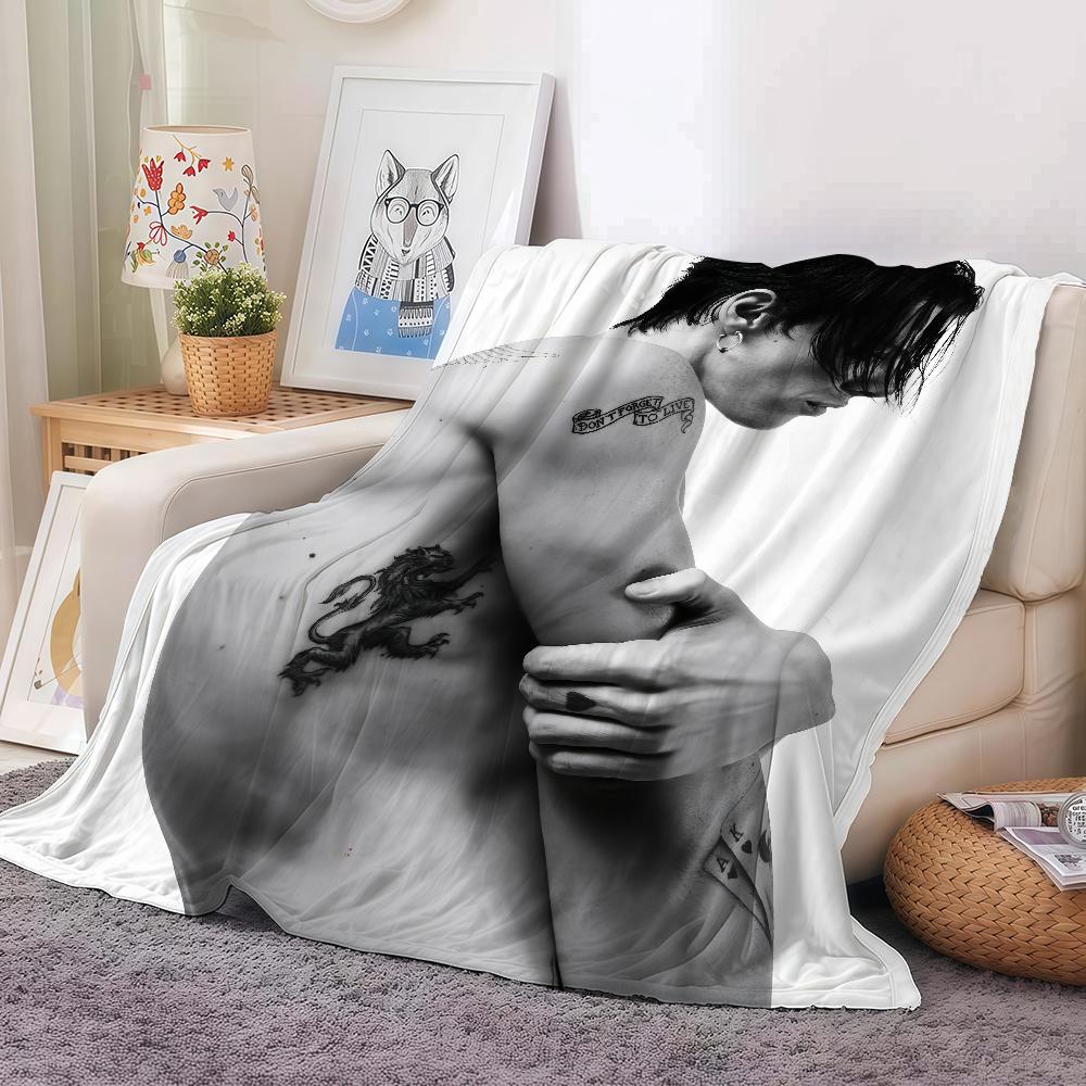 Y-Yungblud Heißer Sänger Decke Warm Und Weich Geeignet Für Schlafzimmer Wohnzimmer Schlafsofa Büro Reisen Camping