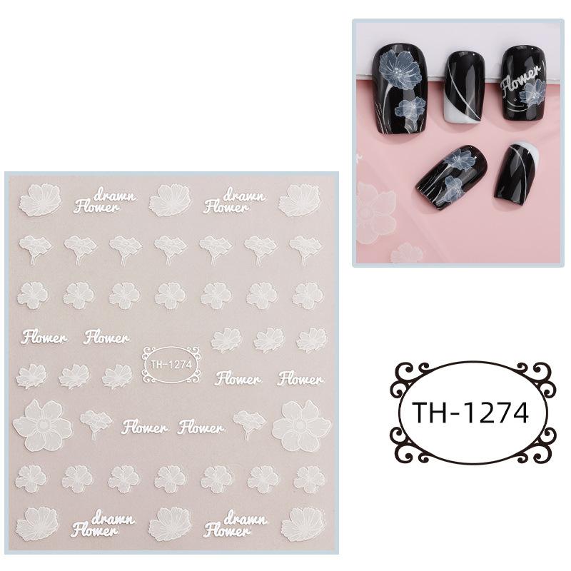 New Year Nail Art Stickers Bronzing Year of the Dragon Chinese Style Mahjong Cartoon Nail Stickers Decoration