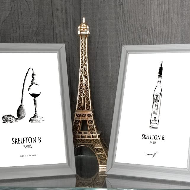 A3 Framed Art Poster by Balsamic ACETAIA Stylish Interior Wall Black and A3 Poster x Framed DODI, Monochrome, Art, White, (420 297mm)