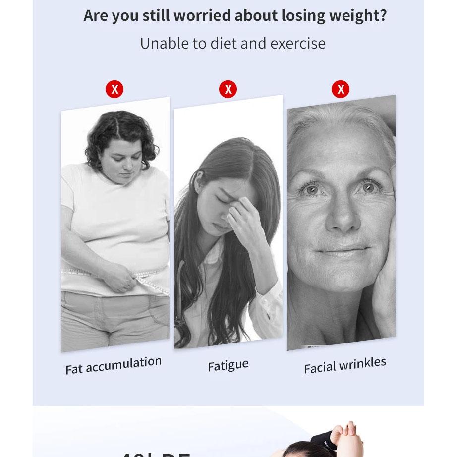 40K Ultrasonic Cavitation RF Machine for Body Facial Slimming Fat Reduction