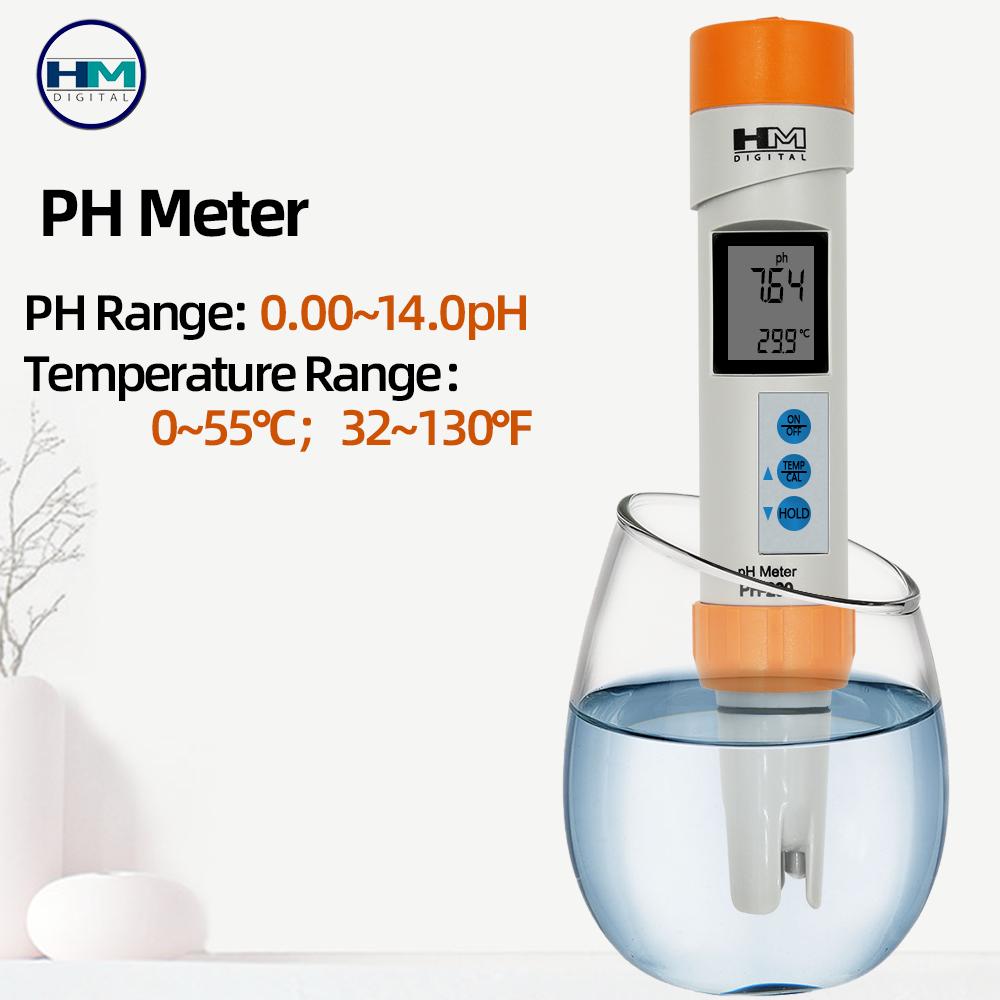 

HM 2/4 in 1 Tester Digital Water Quality Meter Portable PH ORP Detector TDS EC PH Temp COM-300 Testing Pen for Hydroponic Pool