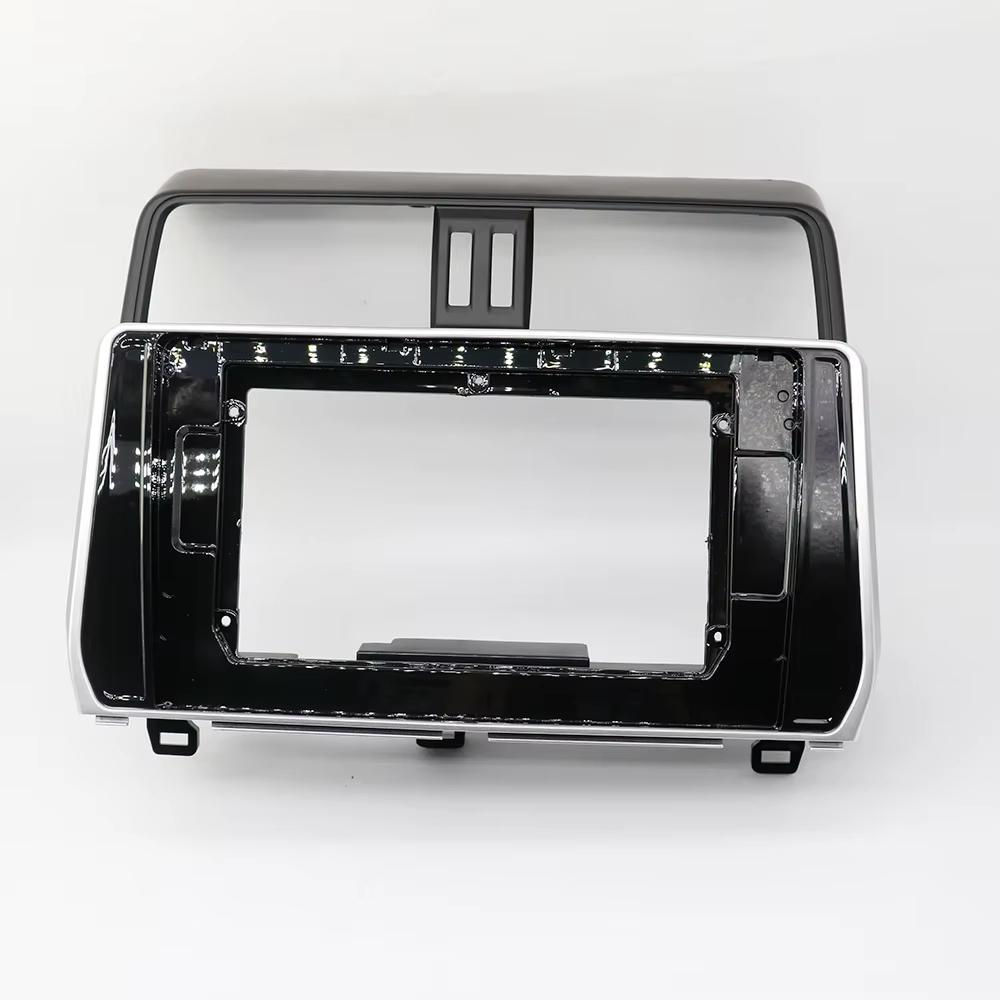 10.1 Inch 2 Din Car Radio Fascia Dash Frame Trim Kit Player Head Unit Panel Fit for TOYOTA Prado 2018-2020,Car Navigation Screen Mount Accessories