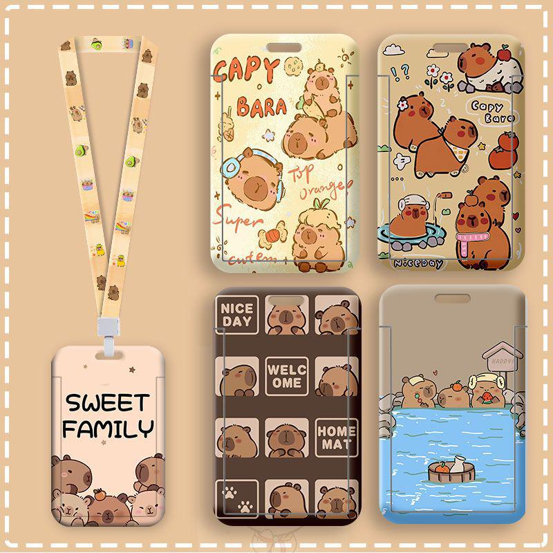 Student Cartoon Lanyard ID & Card Holder for Bus, Subway, Water, and Work Badge