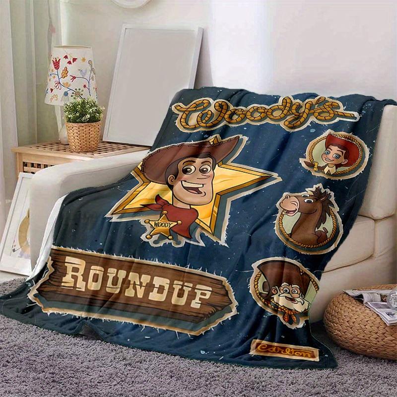1pc, Cozy Woody's Roundup Home Decor Blanket: A Perfect Gift for Your Bedroom, Living Room, or Outdoor, Flannel Throw Blanket, Ideal for Couches