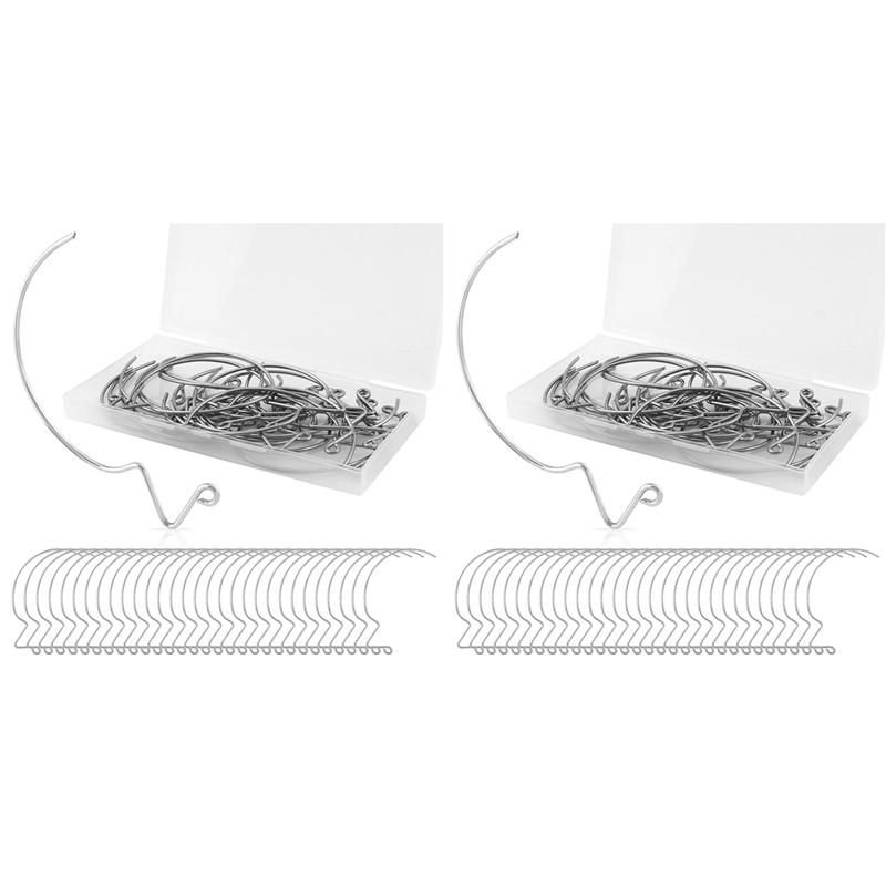 60 Pcs Monkey Hooks Super Hooks Stainless Steel Monkey Hooks Picture Hangers Wall Hangers Without Nails Wall Hooks серебряный