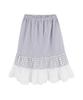 High School Disco Mixed Check Tiered Midi Skirt