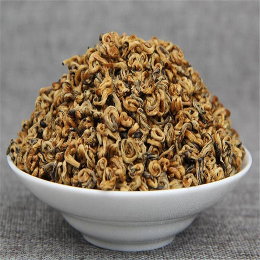 In Stock Yunnan Fengqing Dianhong Gold Screw Biluochun Bud Black Tea 65g Loose Leaf Green Food Organic