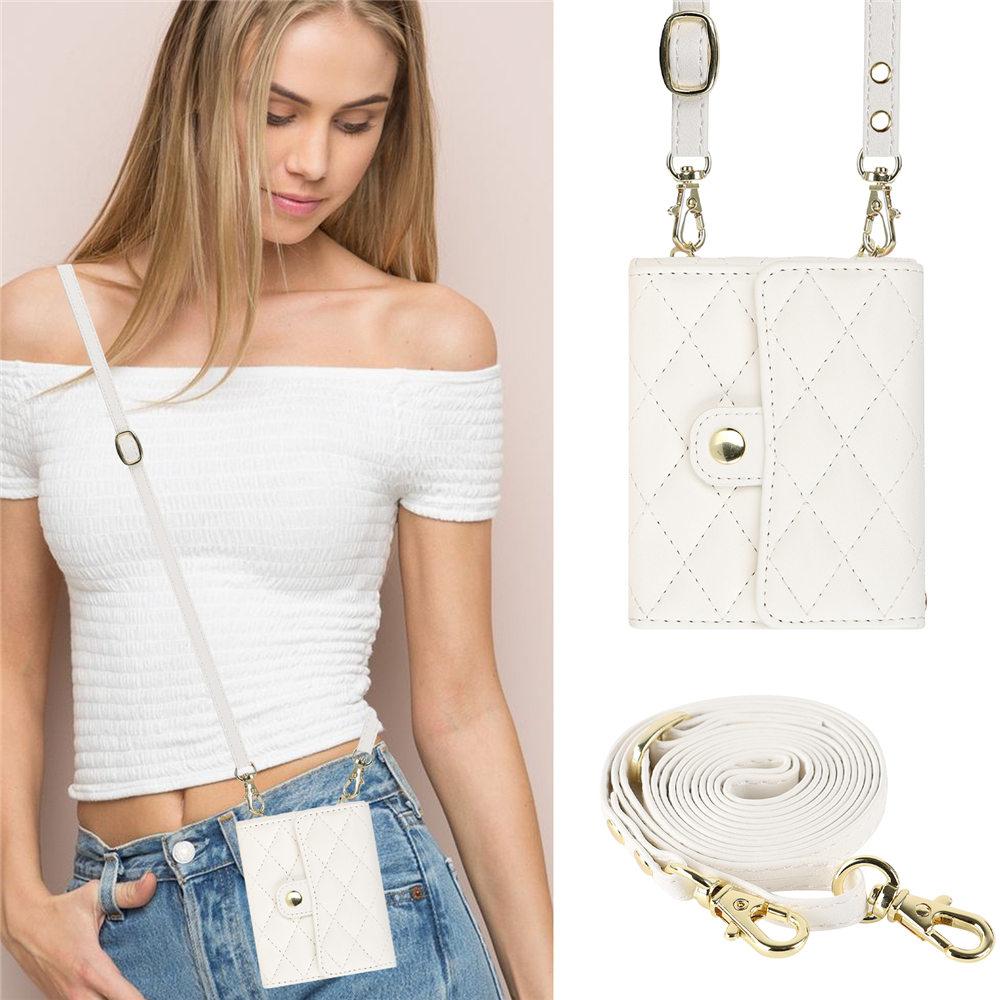 Brieftasche Kreditkartenhalter Leder Umhängetasche für Motorola MOTO Razr 40 Razr 40 Ultra Langes Schlüsselband Rückseite