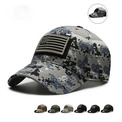 Foreign Trade Spot Embroidery American Logo Sticker Baseball Cap Men Spring and Autumn Velcro Outdoor Cap Women