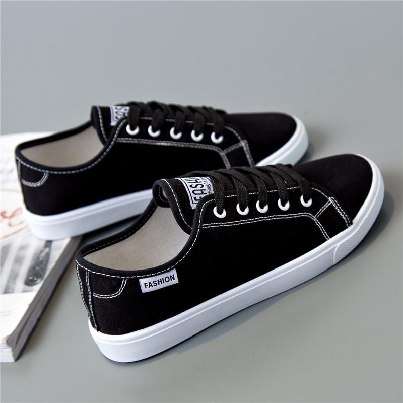 Canvas Shoes Women's Shoes Spring and Summer Korean Breathable Flat Bottom Casual Shoes White Shoes for Students