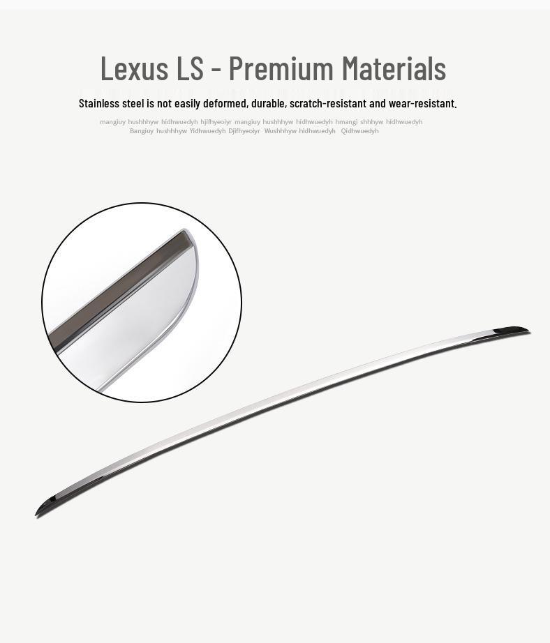 2018-2025 Lexus LS500h Tailgate & Trunk Trim Stainless Steel Mod.