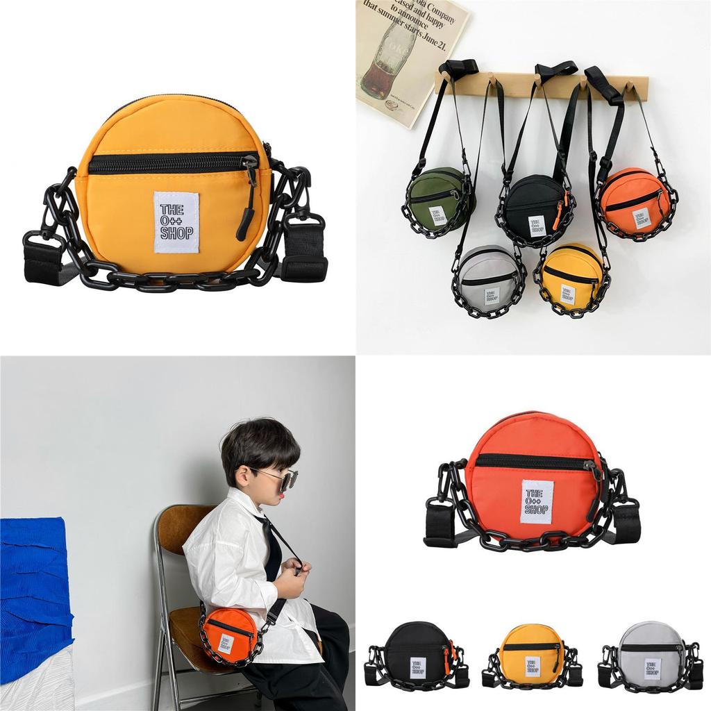 Stylish Mini Nylon Round Bag For Kids Lightweight And Trendy Children's Purse
