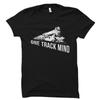 One Track Mind Shirt. Train Shirt. Train Gift. Train T-Shirt. Locomot Unisex Tee