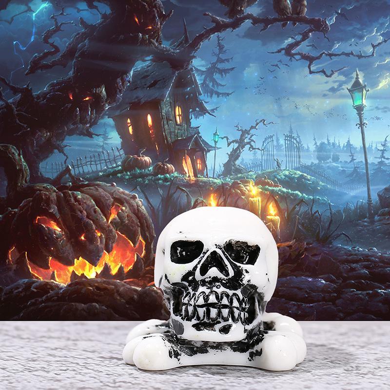 Halloween Cute Pumpkin Lantern Ghost Trinket Micro-landscape Plant Accessories, Keychain Pendant
