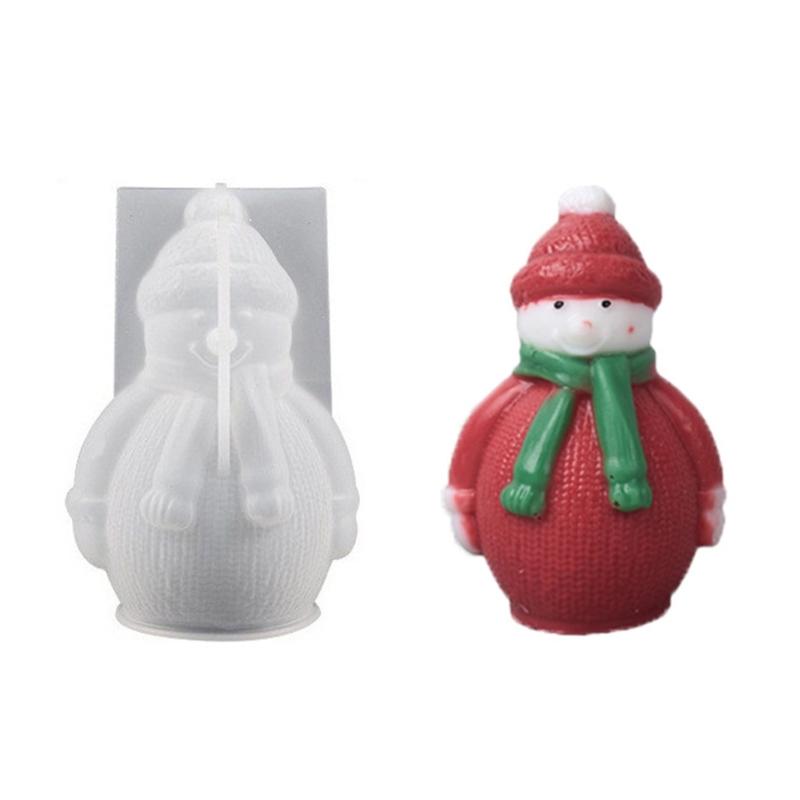 Food Grade Silicone Christmas Mould for Handmade Candle Craft Art Projects Easy Releases