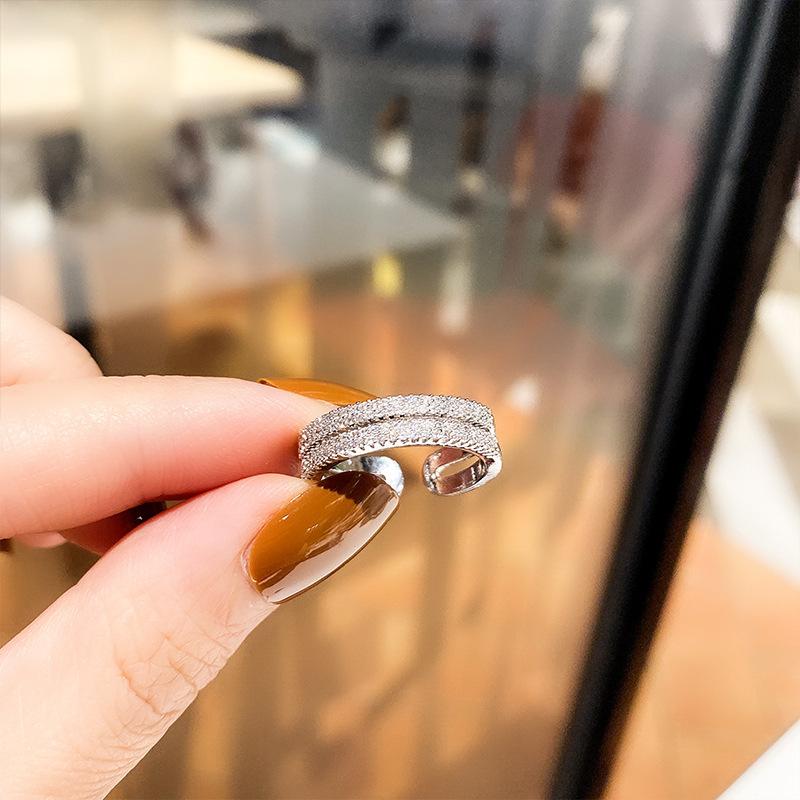 

Fashionable, personalized, simple and versatile one line ring Opening Adjustable золотий