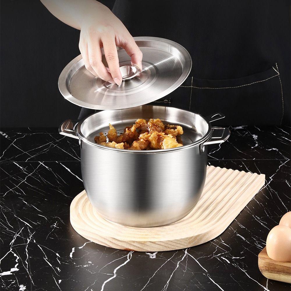 Stainless Steel Oil Filter Pot 3L Grease Container Stainless Steel Oil Can  Cooking Tool