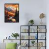 Fantasy Sunset High Mountain 5D DIY Full Diamond Art Kit for Adults Relaxing, Landscape Lovers Buy for Living Room Bedroom Wall Art Decoration 20x20
