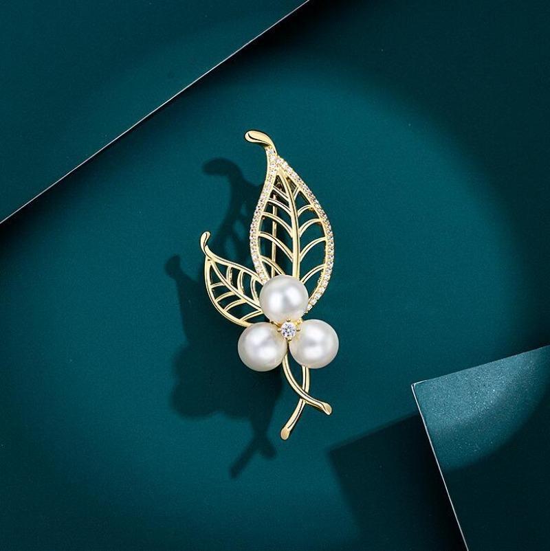 1Pc Delicate Leaves Brooch for Women Men Fashion Plant Flower Pins Brooches Jewelry Trendy Accessories Party Gifts