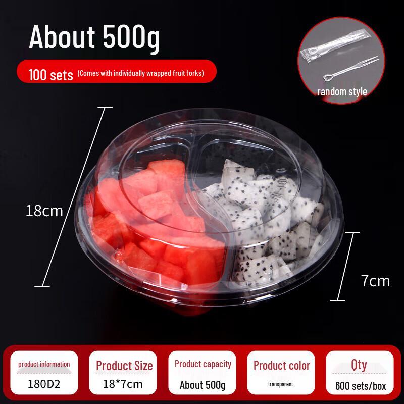 Round Transparent Takeaway Food Container