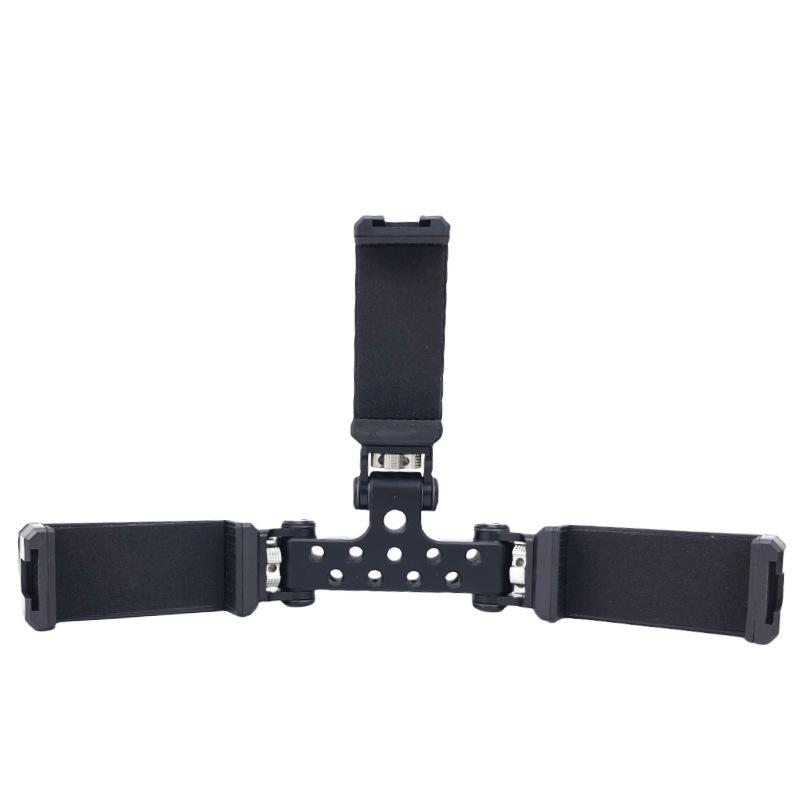 Adjustable Aluminum Multi-Camera Tripod Stand for Phone & DSLR Live Streaming