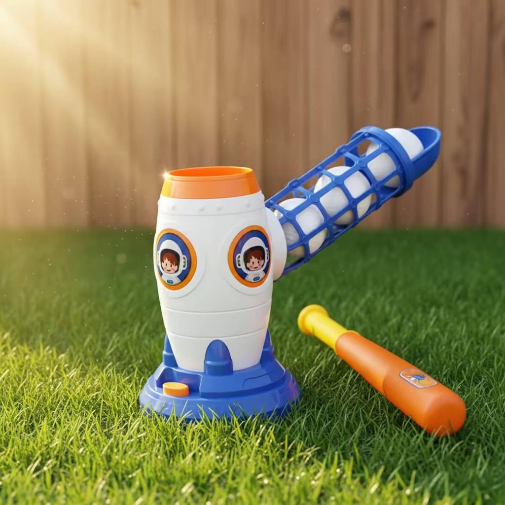 Baseball Launcher Outdoor Training Toy Automatic for Backyard, Playroom