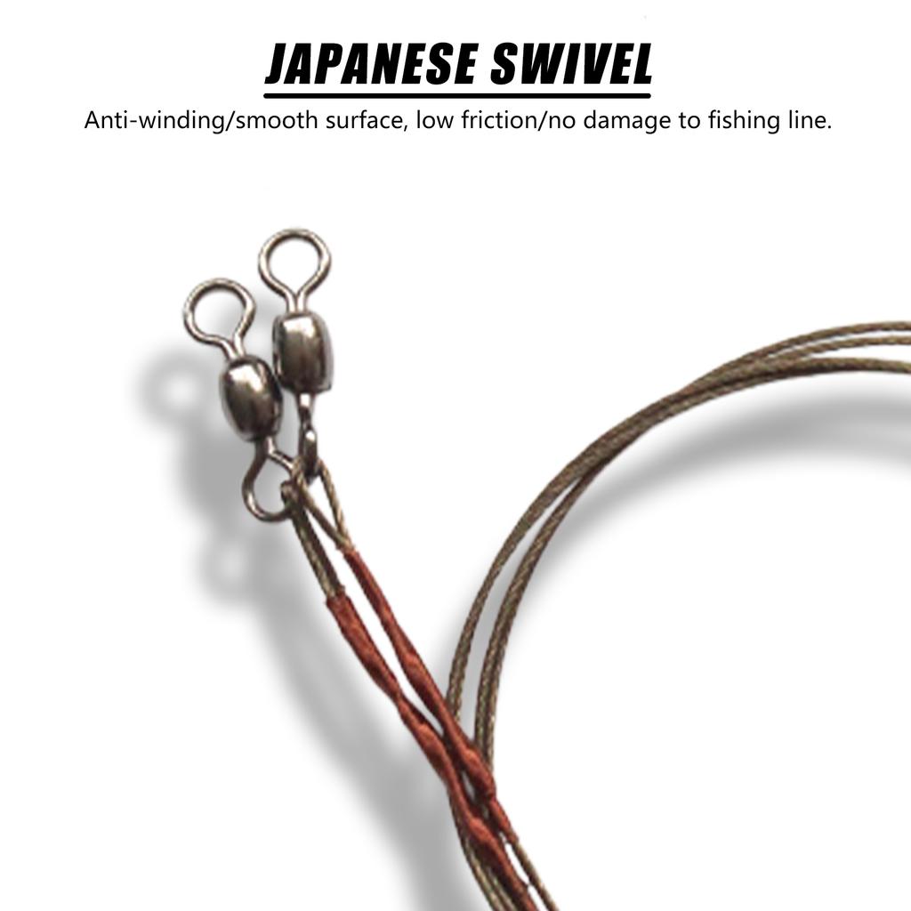 Fil de Pêche en Titane Haute Résistance Fil de Pêche à Haute Résistance à la Traction pour la Pêche en Eau Salée et en Eau Douce